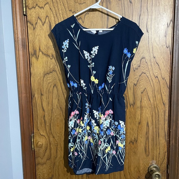 Adorable GAP kids navy floral dress!! Sz XL (12). - Picture 1 of 2